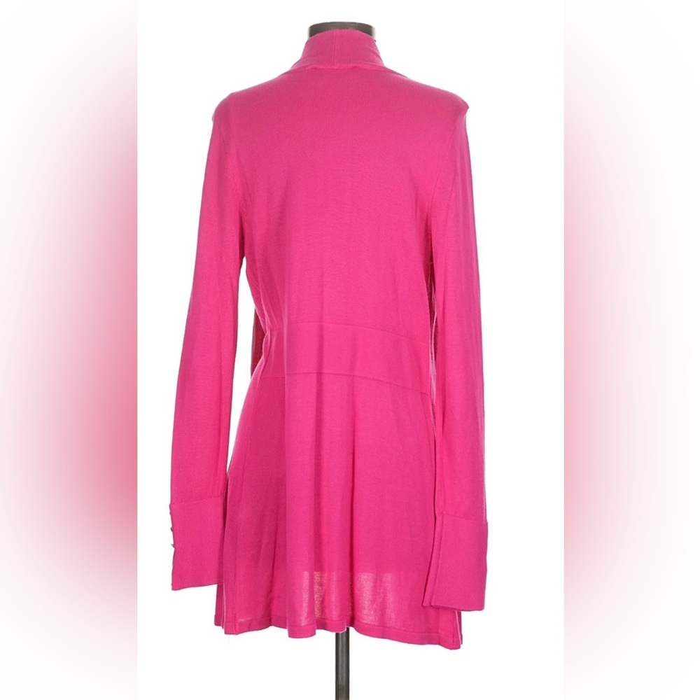 White House Black Market Fuchsia Open Front Cardigan - Picture 2 of 6
